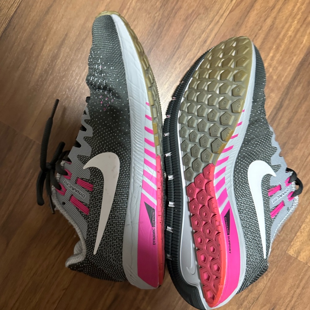 Nike Gray and Pink Athletic Sneakers - Picture 4 of 8